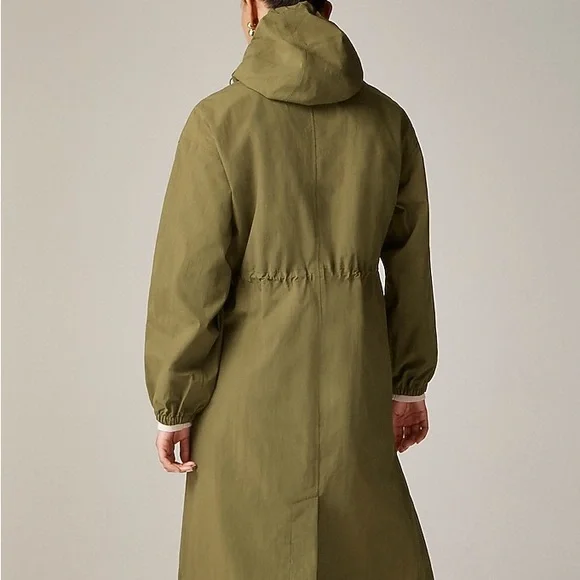J. Crew Olive Utility Jacket with Hood - Picture 2 of 10